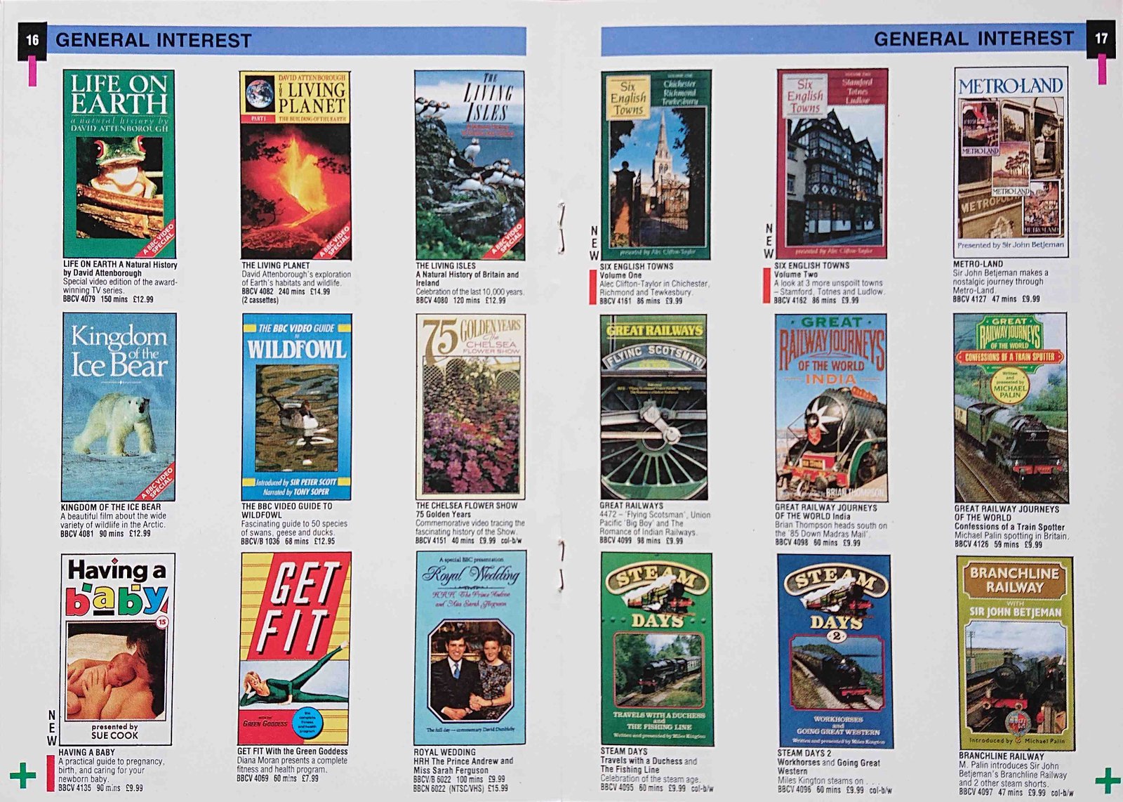 Other pages of catalogue BBC Video catalogue 1988